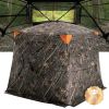 VEVOR Hunting Blind, 270¬∞ See Through Ground Blind, 4-5 Person Pop Up Deer Blind for Hunting with Carrying Bag, Portable Resilient Hunting Tent