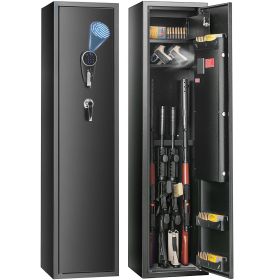 VEVOR 6 Gun Safe, Gun Security Cabinet with Fingerprint & Digital Keypad Lock