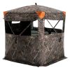 VEVOR Hunting Blind, 270¬∞ See Through Ground Blind, 1-2 Person Pop Up Deer Blind for Hunting with Carrying Bag, Portable Resilient Hunting Tent